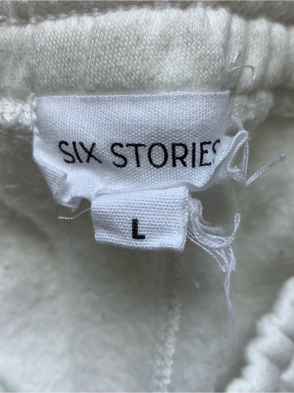 Six Stories White Embroidered Bride Statement Lounge Sweat Set size Large - Picture 8 of 9